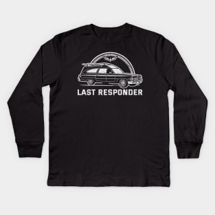Last Responder /\/\/ Retro Fan Art Kids Long Sleeve T-Shirt